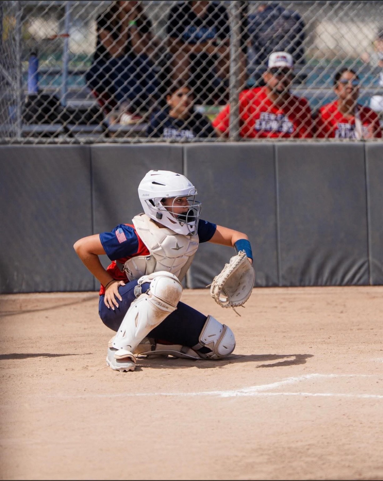 CenCal Express catcher ready behind home plate