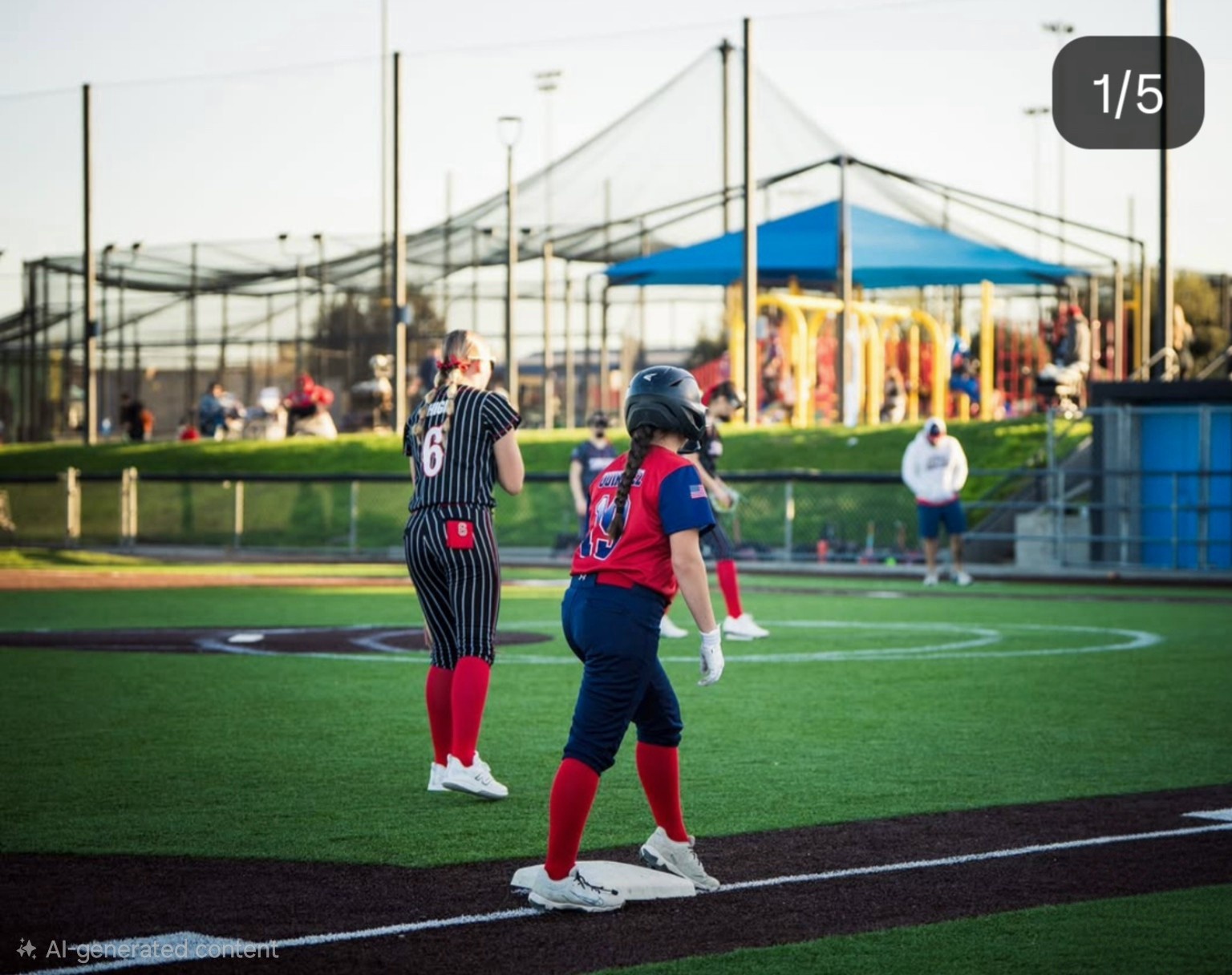 CenCal Express athlete on the softball field